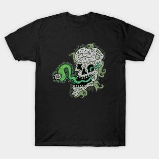 A Skull With A Ghost Problem T-Shirt